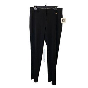 New Women's Anne Klein woven‎ dress black pants Sz 10